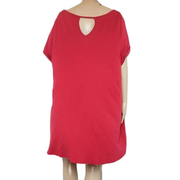 Lane Bryant Red Flag Stripes Heart Top - Picture 3 of 5